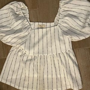 Worn once madewell peplum light weight top! Great for spring and summer